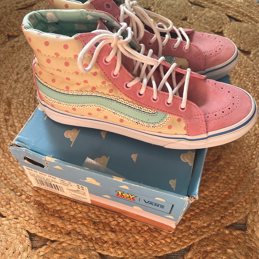 Vans Disney lil Bo peep so-8 hi-tops Mens 5 women’s 6.5 shoes